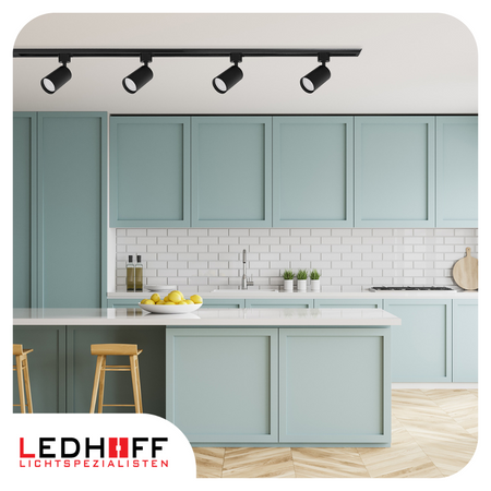 Reflektor szynowy czarny GU10 lampa na szynoprzewód