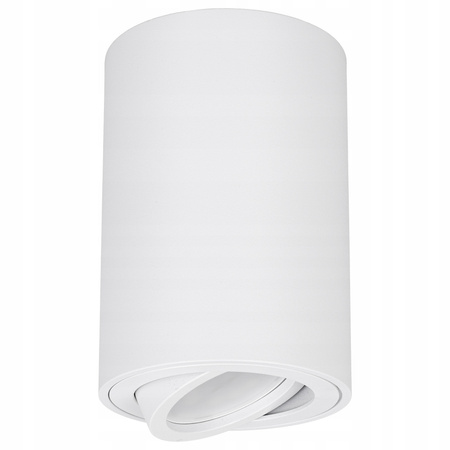 Oprawa halogenowa natynkowa TUBA LED GU10 Ruchoma BIAŁA do pokoju SPOT IP20