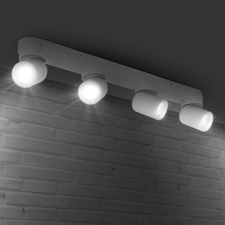 Kinkiet sufitowy poczwórny Spot GU10 biały