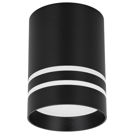Oprawa sufitowa natynkowa Tuba LED GU10 okrągła czarna