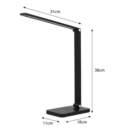 Lampka biurkowa LED czarna 7W