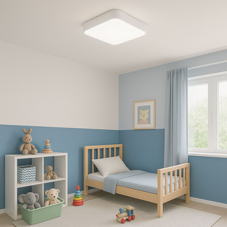 Plafon sufitowy LED biały 40x40cm