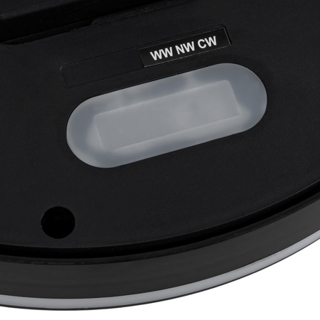 Plafon sufitowy LED okrągły czarny 3 barwy światła 22cm IP54