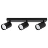 Kinkiet sufitowy potrójny Spot GU10 czarny