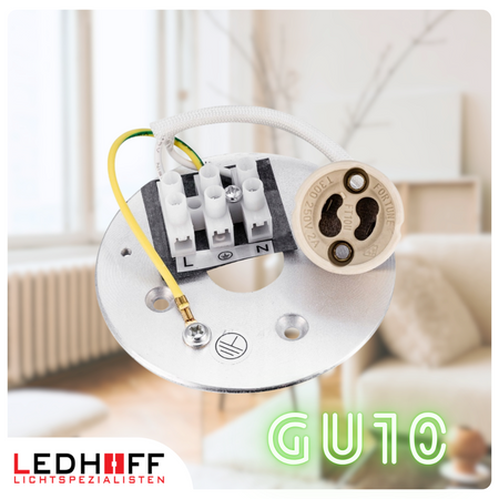 Oprawa sufitowa natynkowa Tuba GU10 okrągła czarna