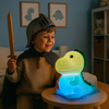 Lampka nocna LED dla dzieci DINOZAUR wielokolorowe światło RGB