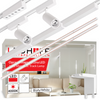 Oświetlenie szynowe magnetyczne 2x SZYNA 1m + 6x lampa LED łącznik PIONOWY