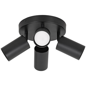 Kinkiet sufitowy okrągły poczwórny Spot GU10 czarny