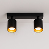 Lampa sufitowa Kinkiet natynkowy LED 2x GU10 czarno-złoty SPOT
