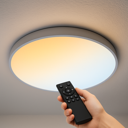 Plafon LED z PILOTEM Lampa sufitowa ŚCIEMNIANA 60cm