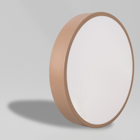 Plafon sufitowy LED beżowy 30cm - wysoka wydajność świetlna 100lm/W