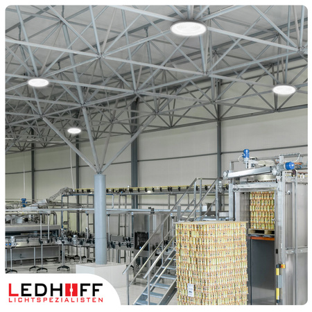 Lampa przemysłowa LED HighBay UFO 200W 3 barwy światła na magazyn halę