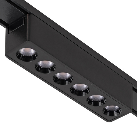 Lampa LED reflektor do szyny magnetycznej 6W punktowa CZARNA 4000K oprawa