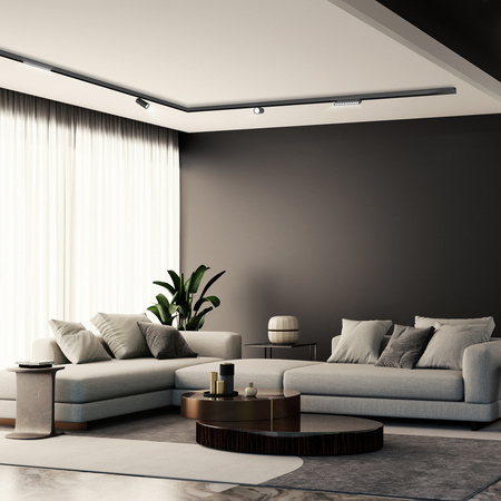 Szyna oświetleniowa LED natynkowa szynoprzewód magnetyczny 1m CZARNA 100cm M20