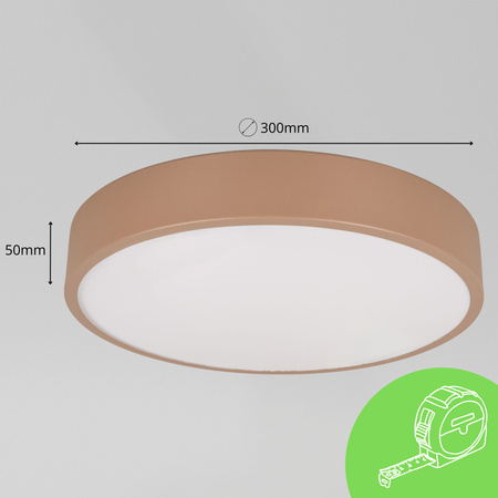 Plafon sufitowy LED beżowy 30cm - wysoka wydajność świetlna 100lm/W
