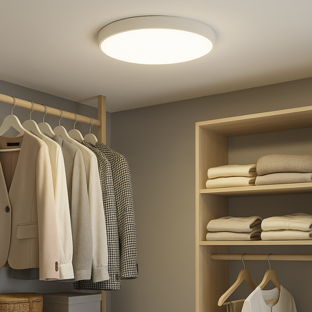 Plafon sufitowy LED biały 60cm - wysoka wydajność świetlna 100lm/W