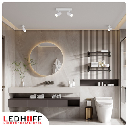 Lampa sufitowa Kinkiet podwójny GU10 biały LINEA