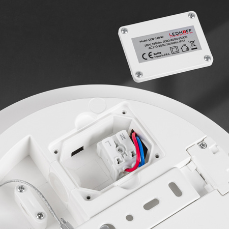 Plafon sufitowy LED okrągły biały 3 barwy światła 22cm IP54