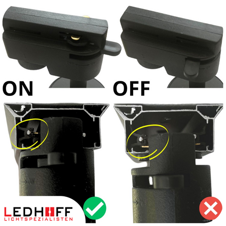 Oświetlenie szynowe czarny srebrny 5x lampa GU10 szyna 2m