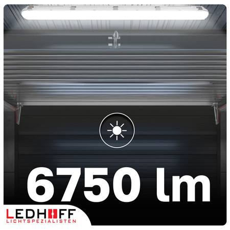 Oprawa hermetyczna LED 120cm 45W neutralne światło 6750lm