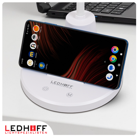 Lampka biurkowa LED biała 10W 3 barwy światła