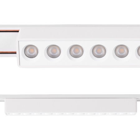 Lampa LED reflektor do szyny magnetycznej 12W punktowa BIAŁA 4000K oprawa