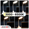 Lampka biurkowa LED biała 10W 3 barwy światła