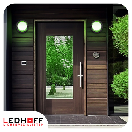 Lampa elewacyjna LED zewnętrzna Kinkiet ścienny okrągły SMART RGB 10W