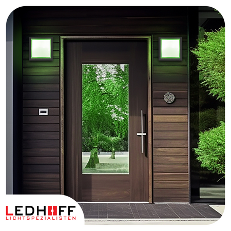 Lampa elewacyjna LED zewnętrzna Kinkiet ścienny kwadrat SMART RGB 10W