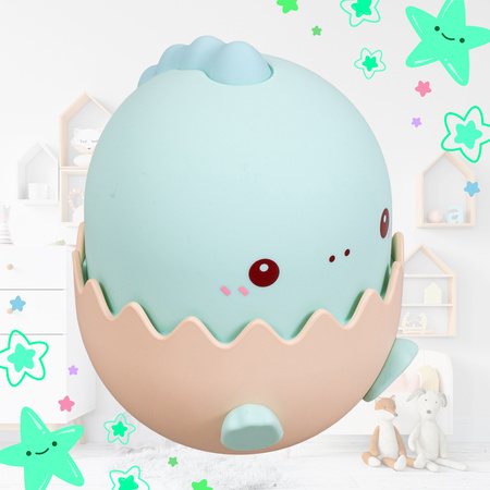 Lampka nocna LED dla dzieci DINOZAUR wielokolorowe światło Bezprzewodowa