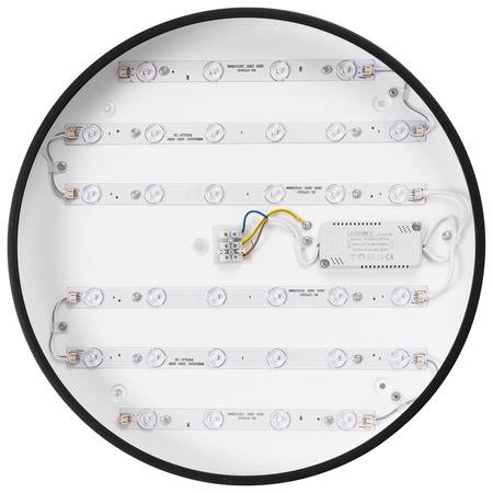 Plafon sufitowy LED czarny 40cm