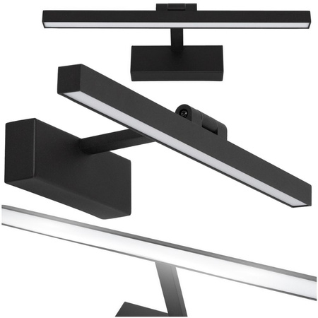 Kinkiet łazienkowy Lampa nad lustro 40cm czarny z REGULACJĄ