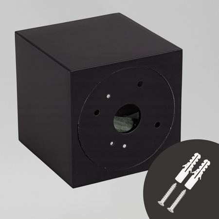 Oprawa sufitowa natynkowa Tuba kwadratowa GU10 czarna