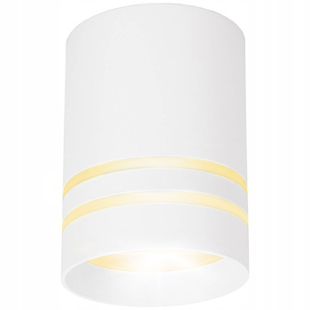 Oprawa sufitowa natynkowa Tuba LED GU10 okrągła biała