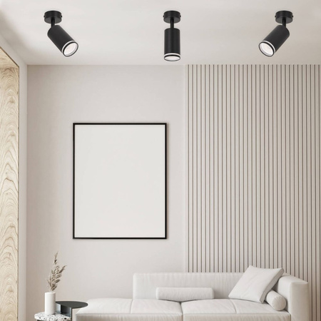 Kinkiet sufitowy pojedynczy Spot GU10 czarny