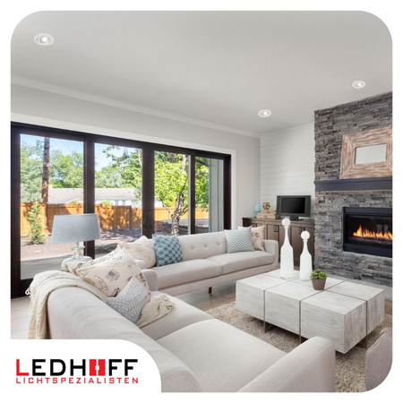 3x Oprawa sufitowa podtynkowa LED biała RUCHOMA 3 barwy światła 7W