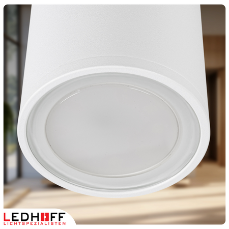 Oprawa sufitowa natynkowa tuba GU10 okrągła biała IP44