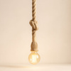 Lampa sufitowa wisząca Sznur konopny jutowy 1,2m Lina E27 Boho
