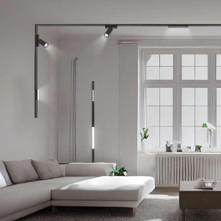 Oświetlenie szynowe magnetyczne ZESTAW listwa 1m + 2x lampa LED