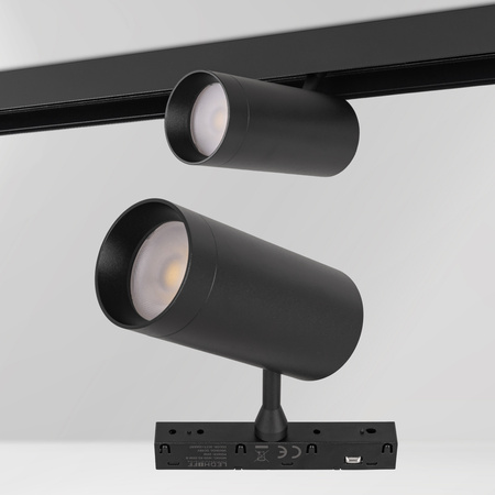 ZESTAW M20 LED 6x Lampa punktowa SPOT 20W 3 BARWY ŚWIATŁA + 2 x szyna magnetyczna 1m + łącznik