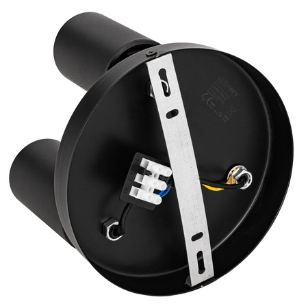 Kinkiet sufitowy okrągły potrójny Spot GU10 czarny