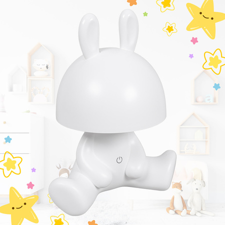 Lampka nocna LED dla dzieci KRÓLIK ciepłe światło Bezprzewodowa