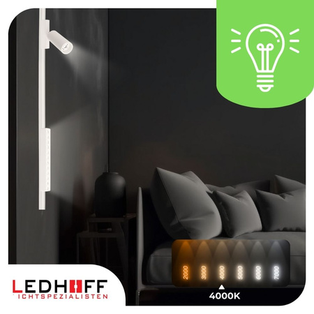 Oświetlenie szynowe magnetyczne ZESTAW 2x listwa 1m + 5x lampa LED BIAŁA