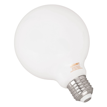 Żarówka LED E27 ozdobna duży mleczny klosz 8W mocne neutralne światło 1070lm 4000K