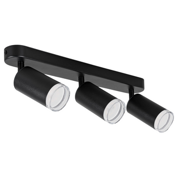 Kinkiet sufitowy potrójny SPOT 3xGU10 czarny wodoodporny