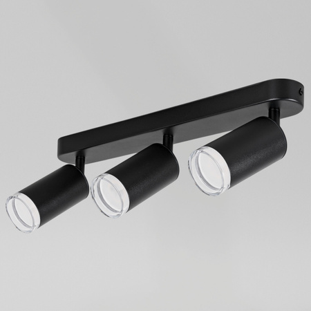 Kinkiet sufitowy potrójny SPOT 3xGU10 czarny wodoodporny