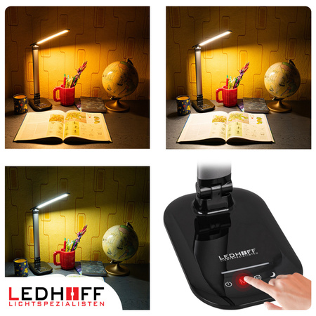 Lampka biurkowa LED czarna 9W