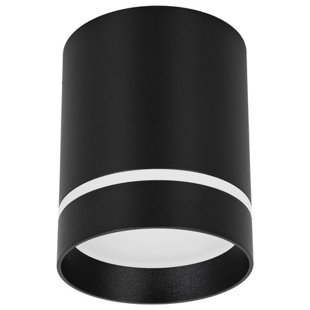 Oprawa sufitowa natynkowa Tuba GU10 okrągła czarna