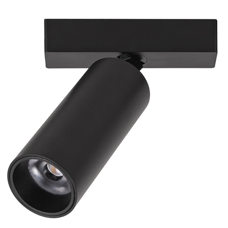 Oprawa magnetyczna reflektor LED lampa na szynoprzewód 9W CZARNA 4000K tuba