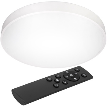 Plafon LED z pilotem Lampa sufitowa biała ściemniana 3 barwy światła 50cm